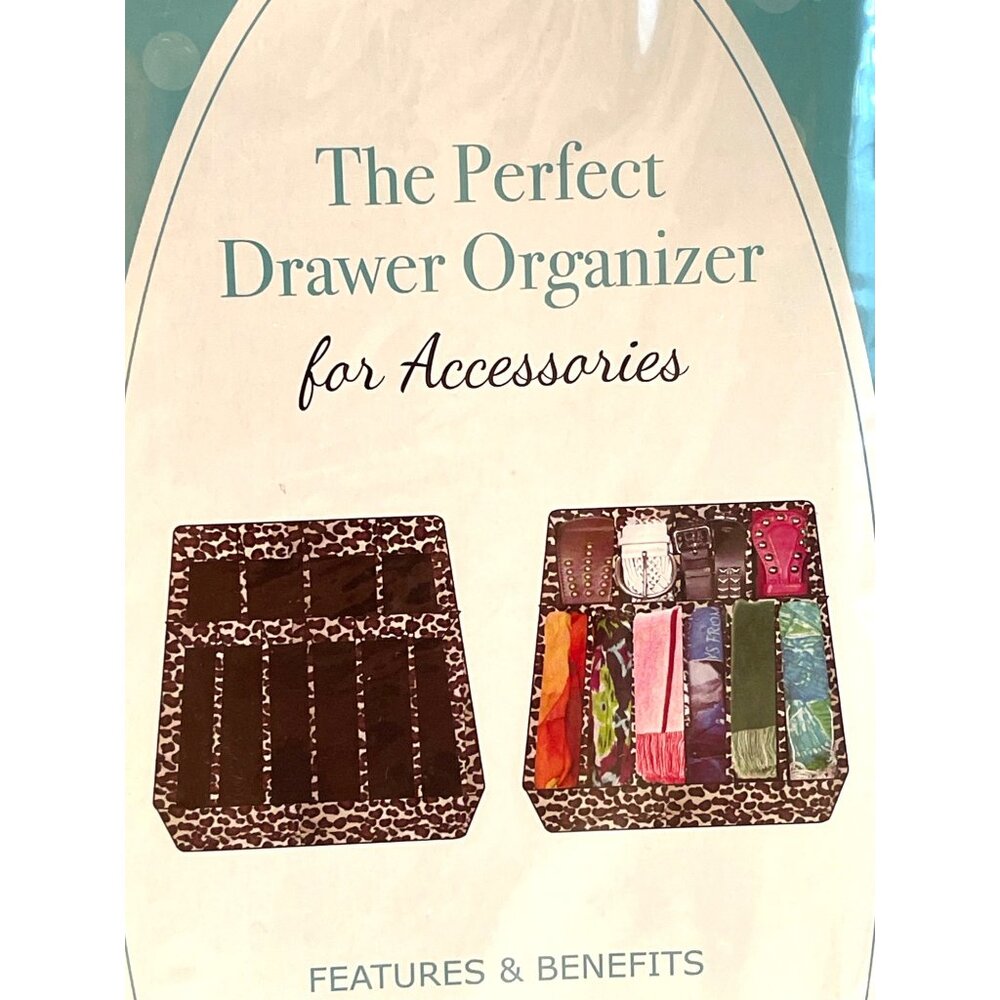 Perfect Drawer Accessory Organizer Storage Sections Compartments Leopard Print - Picture 2 of 7